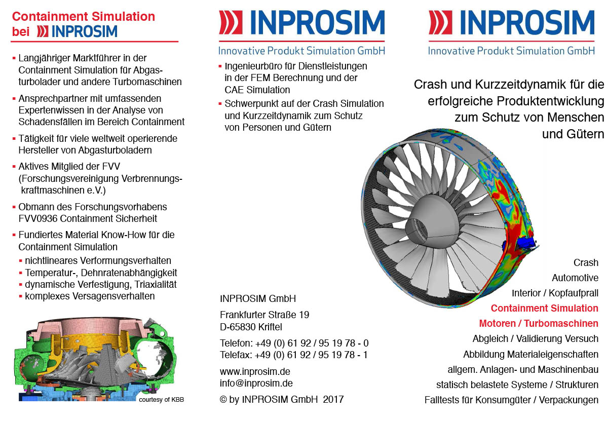 INPROSIM GmbH - Unternehmensflyer